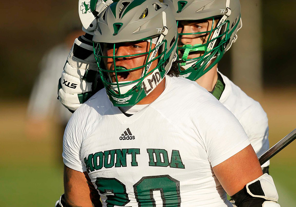 Mount Ida men's lacrosse players